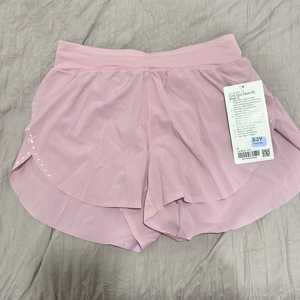 lululemon find your pace shorts 3”